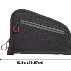 Allen 9" Auto-Fit 2.0 Handgun Case, Gray/Red -Outlet Track N Hook Store 10730549 1 1