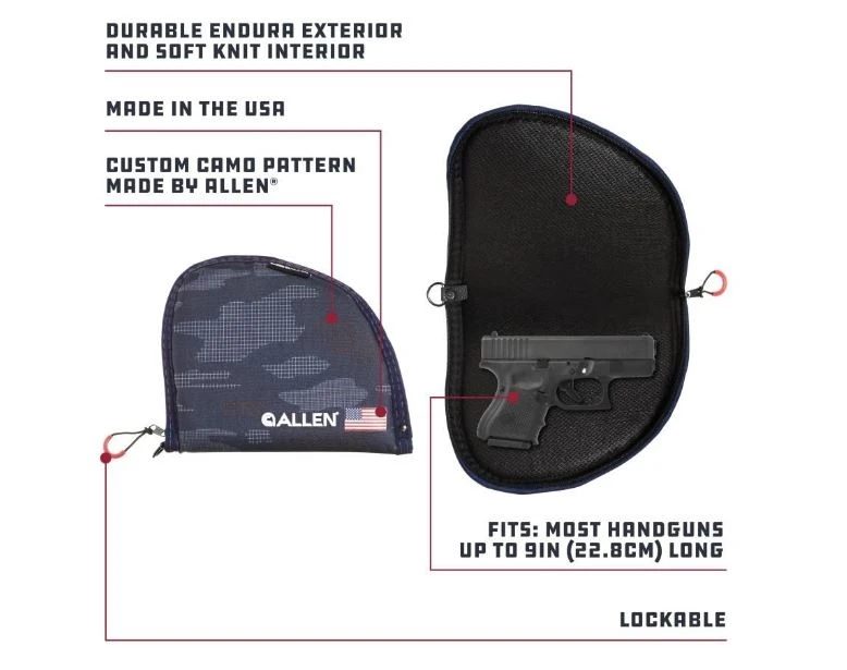 Allen 9" Patriot Handgun Case, Patriotic Camo 7 Allen 9" Patriot Handgun Case, Patriotic Camo - Image 5
