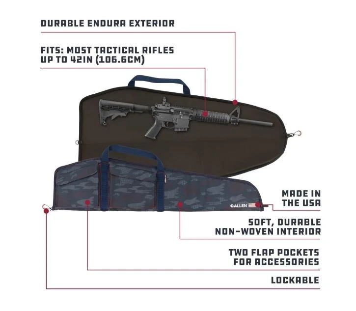Allen 42" Patriot Tactical Gun Case, Patriotic Camo 7 Allen 42" Patriot Tactical Gun Case, Patriotic Camo - Image 5