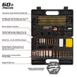 Allen Krome Stronghold Universal Gun Cleaning Kit, 60-Pieces -Outlet Track N Hook Store 10733182 2 1