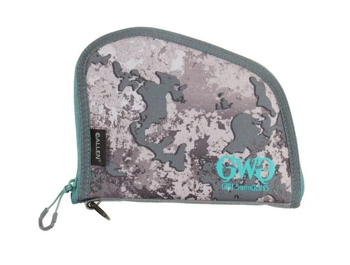 Allen Girls With Guns 8" Lockable Compact Handgun Case, Gray/Teal/Shade Camo 3 Allen Girls With Guns 8" Lockable Compact Handgun Case, Gray/Teal/Shade Camo