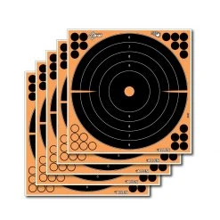 Allen 15317 EZ Aim Splash Self-Adhesive Paper 12" x 12" Bullseye Black/Orange - 5 Pack