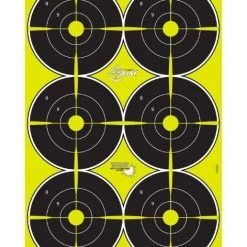 Allen EZ Aim Splash Reactive Black/Chartreuse Paper Shooting Target, 8-Pack