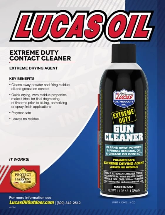Lucas Oil Extreme Duty Gun Cleaner, 11oz 5 Lucas Oil Extreme Duty Gun Cleaner, 11oz - Image 3