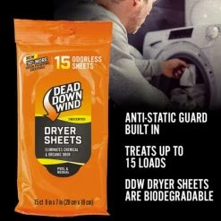 Dead Down Wind Dryer Sheets, 15-Count -Outlet Track N Hook Store 1113 2 1