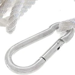 Attwood 11707-7 Premium Twisted Nylon Anchor Line w/ Hook - 3/8 in. x 50 ft.