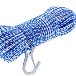 Attwood 11725-2 Hollow Braided Polypropylene Anchor Line w/Spring Hook - 3/8 in. x 50 ft.