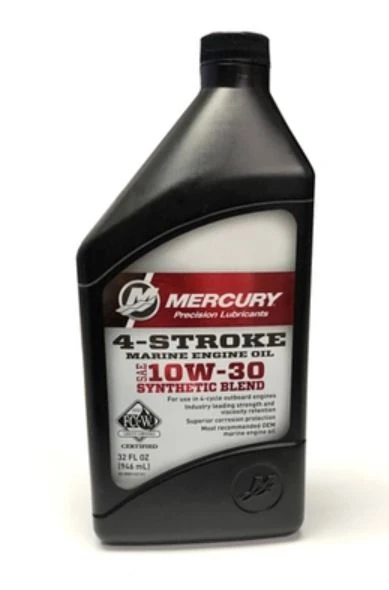 Mercury Mercruiser 10W-30 4-Stroke Outboard Oil, Quart 3 Mercury Mercruiser 10W-30 4-Stroke Outboard Oil, Quart