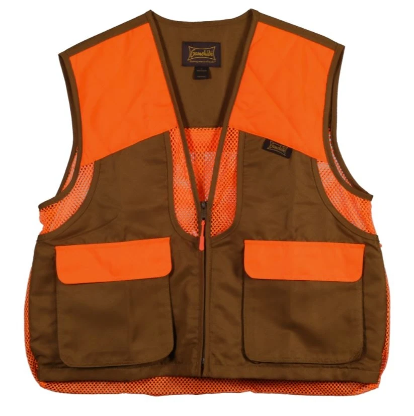 Gamehide Youth Quail Vest, Marsh Brown/Orange 3 Gamehide Youth Quail Vest, Marsh Brown/Orange