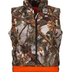 Gamehide Deer Camp Woodlot/Blaze Orange Reversible Vest
