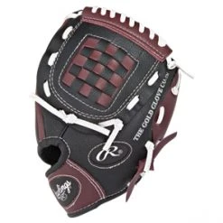 Rawlings Baseball Glove Black Youth w/Ball