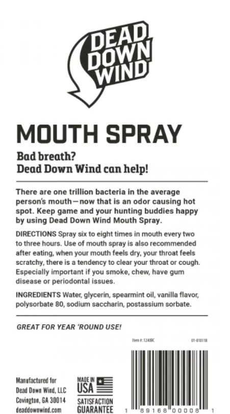 Dead Down Wind Mouth Spray, 2 oz 5 Dead Down Wind Mouth Spray, 2 oz - Image 3