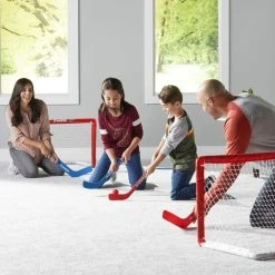 Franklin Sports NHL® Mini Folding 2-Goal Combo Set, Red -Outlet Track N Hook Store 12456 3 2