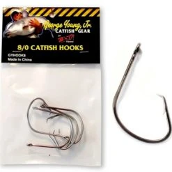 B'n'M 8/0 Catfish Hooks, 3-Pack