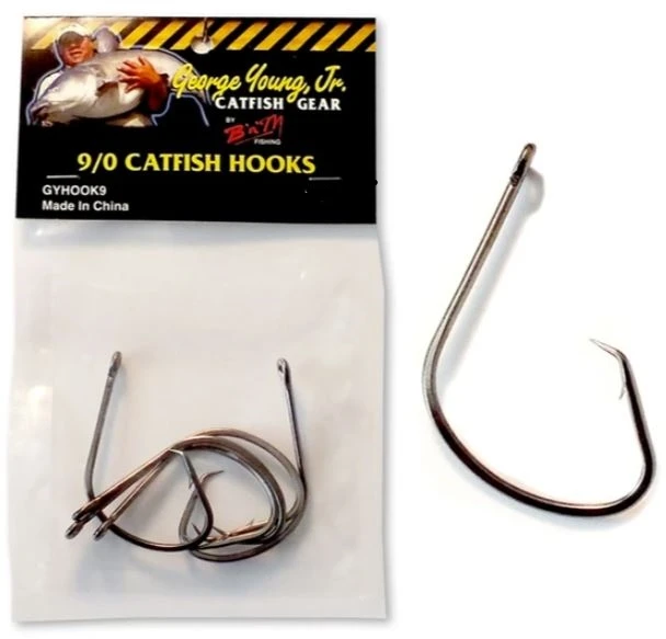 B'n'M 9/0 Catfish Hooks, 3-Pack 3 B'n'M 9/0 Catfish Hooks, 3-Pack