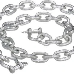 Attwood 13753-7 Anchor Chain w/2 Shackles, ¼-In x 4 Ft