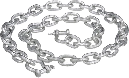 Attwood 13753-7 Anchor Chain w/2 Shackles, ¼-In x 4 Ft 3 Attwood 13753-7 Anchor Chain w/2 Shackles, ¼-In x 4 Ft