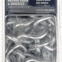 Attwood 13753-7 Anchor Chain w/2 Shackles, ¼-In x 4 Ft 7 Attwood 13753-7 Anchor Chain w/2 Shackles, ¼-In x 4 Ft -Outlet Track N Hook Store 13753 7 3 1