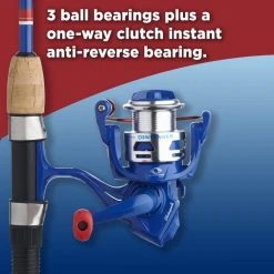 Shakespeare - Contender Spinning Combo, Blue -Outlet Track N Hook Store 1532468 3