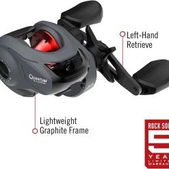 Quantum Invade Baitcast Fishing Reel, Left-Hand Size 100 9 Quantum Invade Baitcast Fishing Reel, Left-Hand Size 100 -Outlet Track N Hook Store 21 40445 1