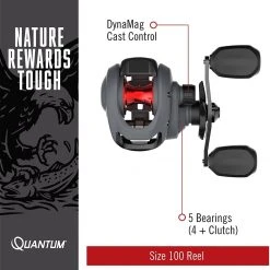 Quantum Invade Baitcast Fishing Reel, Left-Hand Size 100 10 Quantum Invade Baitcast Fishing Reel, Left-Hand Size 100 -Outlet Track N Hook Store 21 40445 2