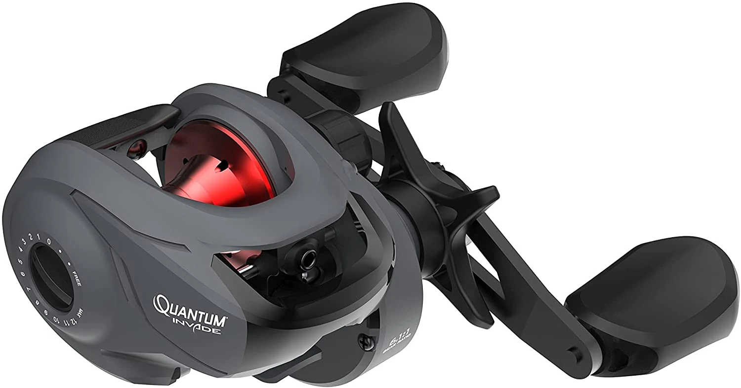 Quantum Invade Baitcast Fishing Reel, Left-Hand Size 100 3 Quantum Invade Baitcast Fishing Reel, Left-Hand Size 100