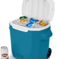 Coleman Wheeled Chiller Cooler, Ocean 10 Coleman Wheeled Chiller Cooler, Ocean -Outlet Track N Hook Store 2160822 chiller cooler 3