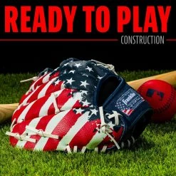 Franklin Sports RTP MLB All American Glove w/Ball, 9.5", RHT -Outlet Track N Hook Store 22900 phase1 detail 1 2