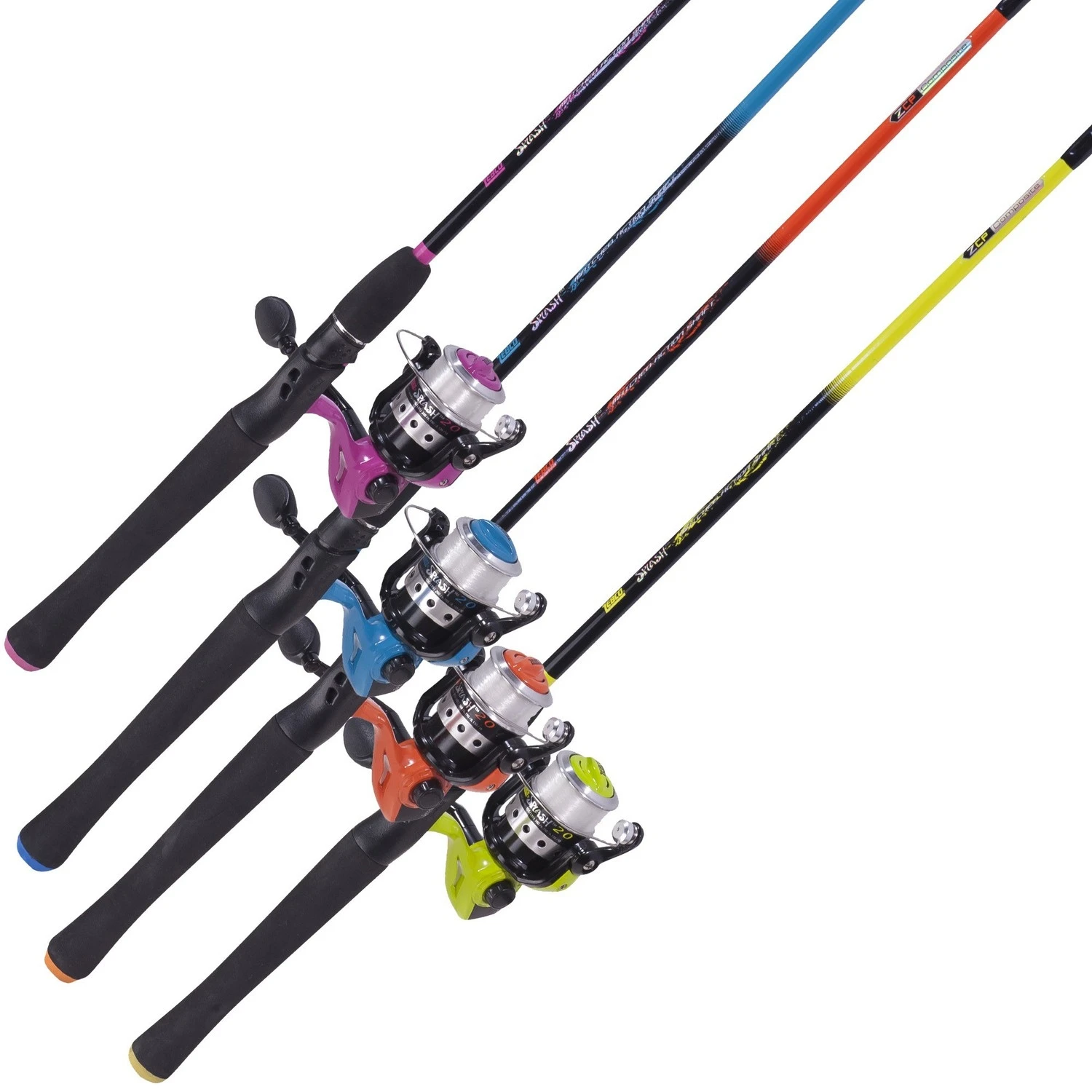 Zebco Splash Spinning Combo, Assorted Colors 3 Zebco Splash Spinning Combo, Assorted Colors