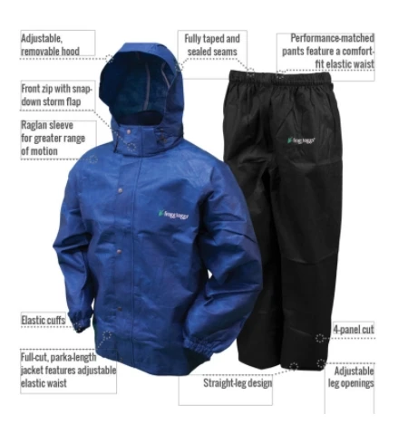 Frogg Toggs All Sport Rain Suit, Blue 4 Frogg Toggs All Sport Rain Suit, Blue - Image 2