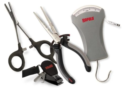 Rapala Combo Pack Pliers, Forcepts, Scale, Clipper 3 Rapala Combo Pack Pliers, Forcepts, Scale, Clipper