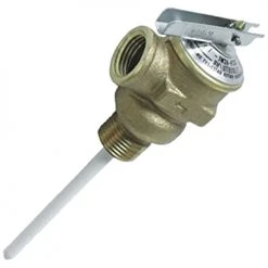 Camco 1/2" RV Water Heater T& P Valve with 4" Probe
