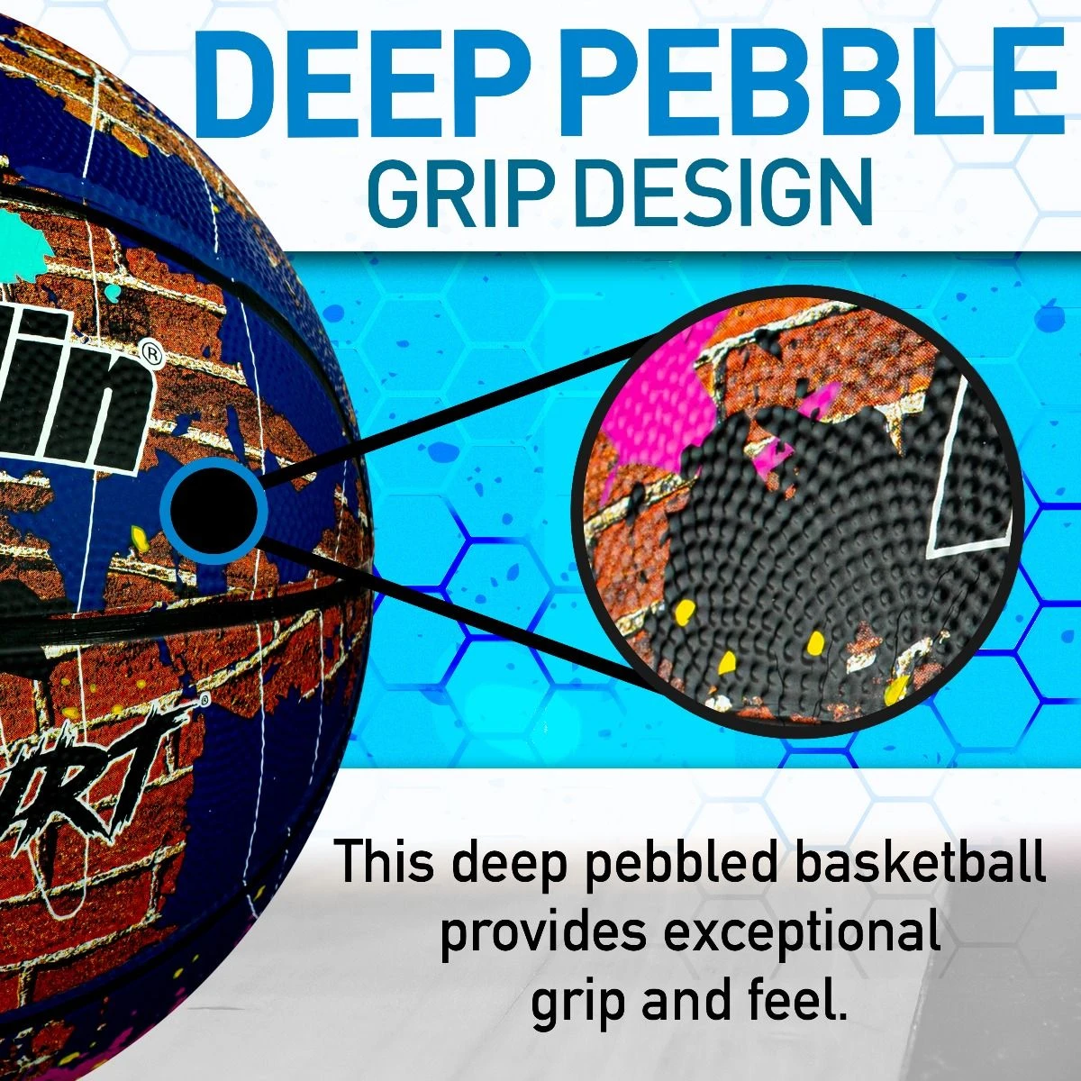 Franklin Sports Hard Court Rubber Basketball, 29.5" 7 Franklin Sports Hard Court Rubber Basketball, 29.5" - Image 5