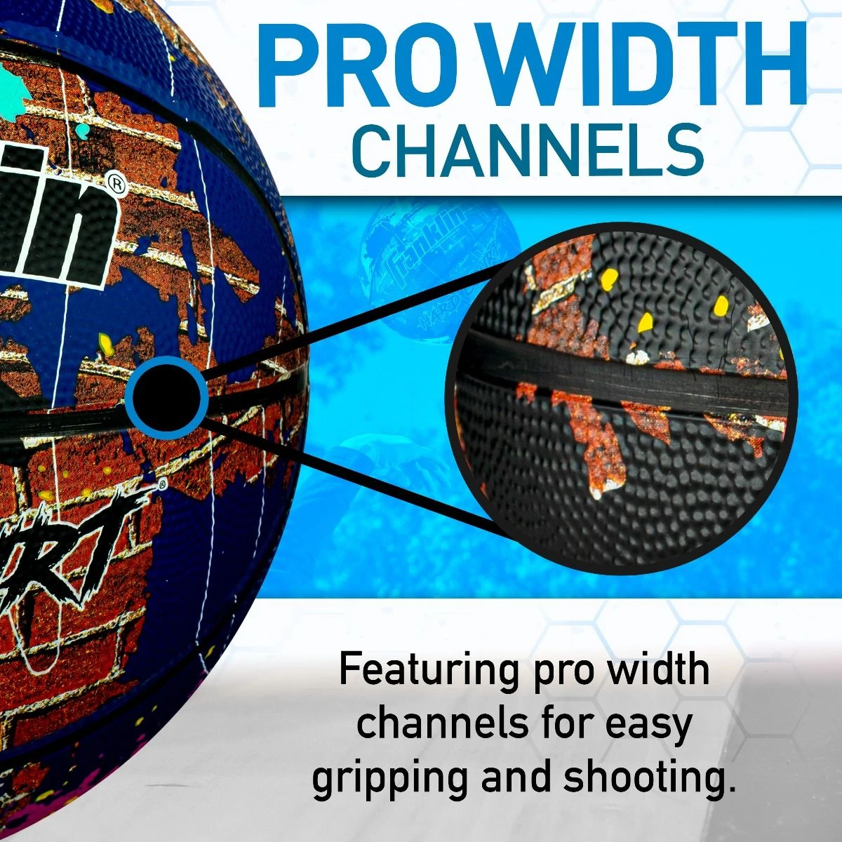 Franklin Sports Hard Court Rubber Basketball, 29.5" 8 Franklin Sports Hard Court Rubber Basketball, 29.5" - Image 6