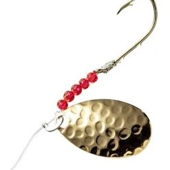 Lindy Little-Joe Red Devil Spinner 2/0 -Outlet Track N Hook Store 3281499 hammered gold 1