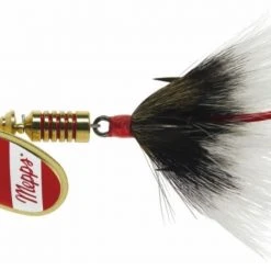 Mepps Dressed Aglia Lure, #3 (1/4oz.) -Outlet Track N Hook Store 3350034 gold red wht grey 1