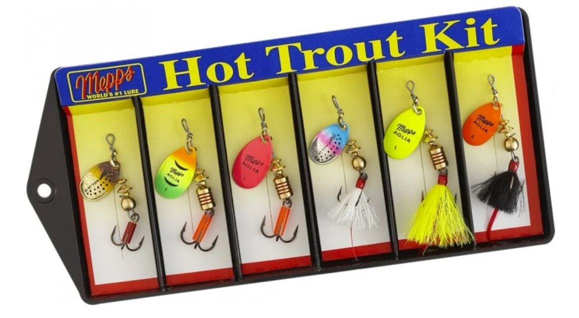 Mepps Trouter Kit - #0 & #1 Aglia Assortment 3 Mepps Trouter Kit - #0 & #1 Aglia Assortment