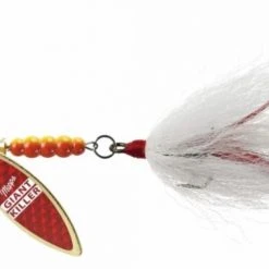 Mepps Bucktail Giant Killer Lure -Outlet Track N Hook Store 3352182 redbo scale wht 1