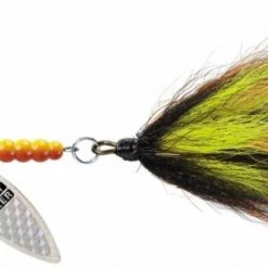 Mepps Bucktail Giant Killer Lure -Outlet Track N Hook Store 3352218 rainbo scale blk org yell 1