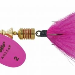 Mepps Dressed Aglia, #2 (1/6oz.) 15 Mepps Dressed Aglia, #2 (1/6oz.) -Outlet Track N Hook Store 3352552 hot pnk pnk 1