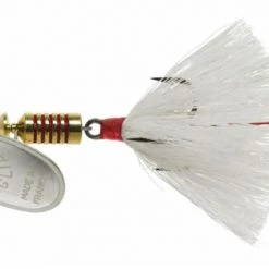 Mepps Dressed Aglia Lure, #3 (1/4oz.) -Outlet Track N Hook Store 3352580 silver white 1