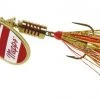 Mepps Aglia Flashabou Lure, #3 (1/4oz.) -Outlet Track N Hook Store 3352800 gold red white red gold 1