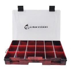 Evolution Outdoor Drift Series 3600 Colored Tackle Tray -Outlet Track N Hook Store 36010 evdriftseries3600tackletray 0006 36007 ev drift series 3600 tackle tray red open 1