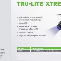 Tru-Lite Xtreme Adjustable Sight Light, Blue -Outlet Track N Hook Store 38590575 1