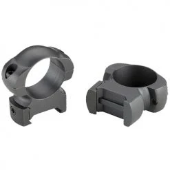 Redfield Medium 1" Ring Mount, Matte Black, 2 Pack