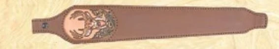 AA&E Leathercraft 8502038-210 Tapered w/Colored Deer Inlay Cobra Gun Sling 3 AA&E Leathercraft 8502038-210 Tapered w/Colored Deer Inlay Cobra Gun Sling