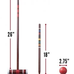 Franklin Sports Family Croquet Set -Outlet Track N Hook Store 50211 1 1