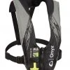 Onyx Adults' A/M-24 All Clear Automatic/Manual Inflatable PFD Life Jacket, Gray -Outlet Track N Hook Store 5300056
