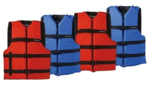 Onyx General Purpose Life Vests with Storage Bag, 4-Pack 3 Onyx General Purpose Life Vests with Storage Bag, 4-Pack