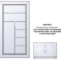 Rhino Kodiak 30 Long Gun Safe with ELock -Outlet Track N Hook Store 58790069 3
